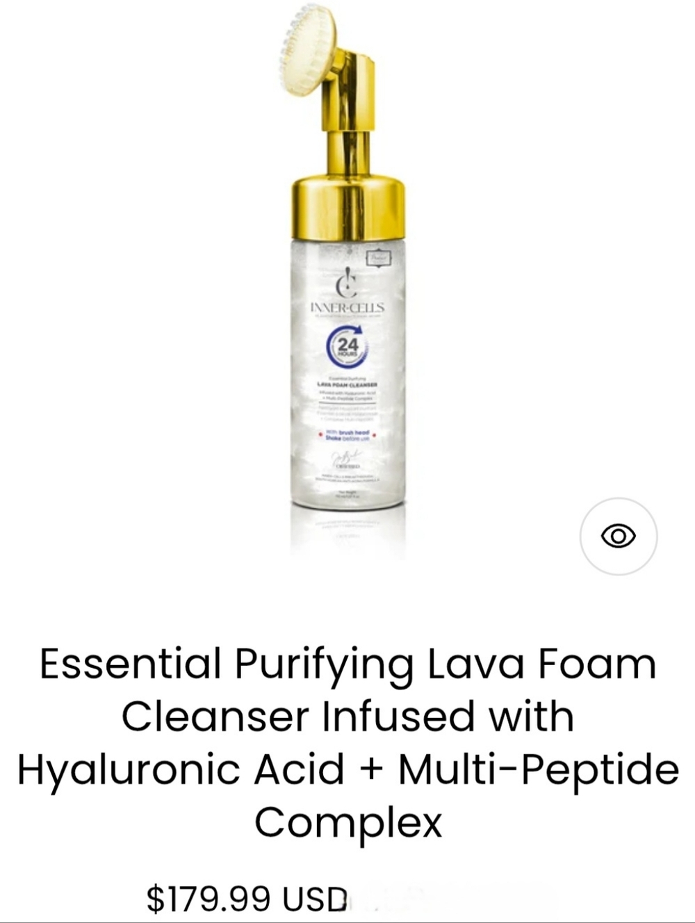 INNER CELLS: Purifying LAVA FOAM CLEANSER with BUILT-IN SCRUB